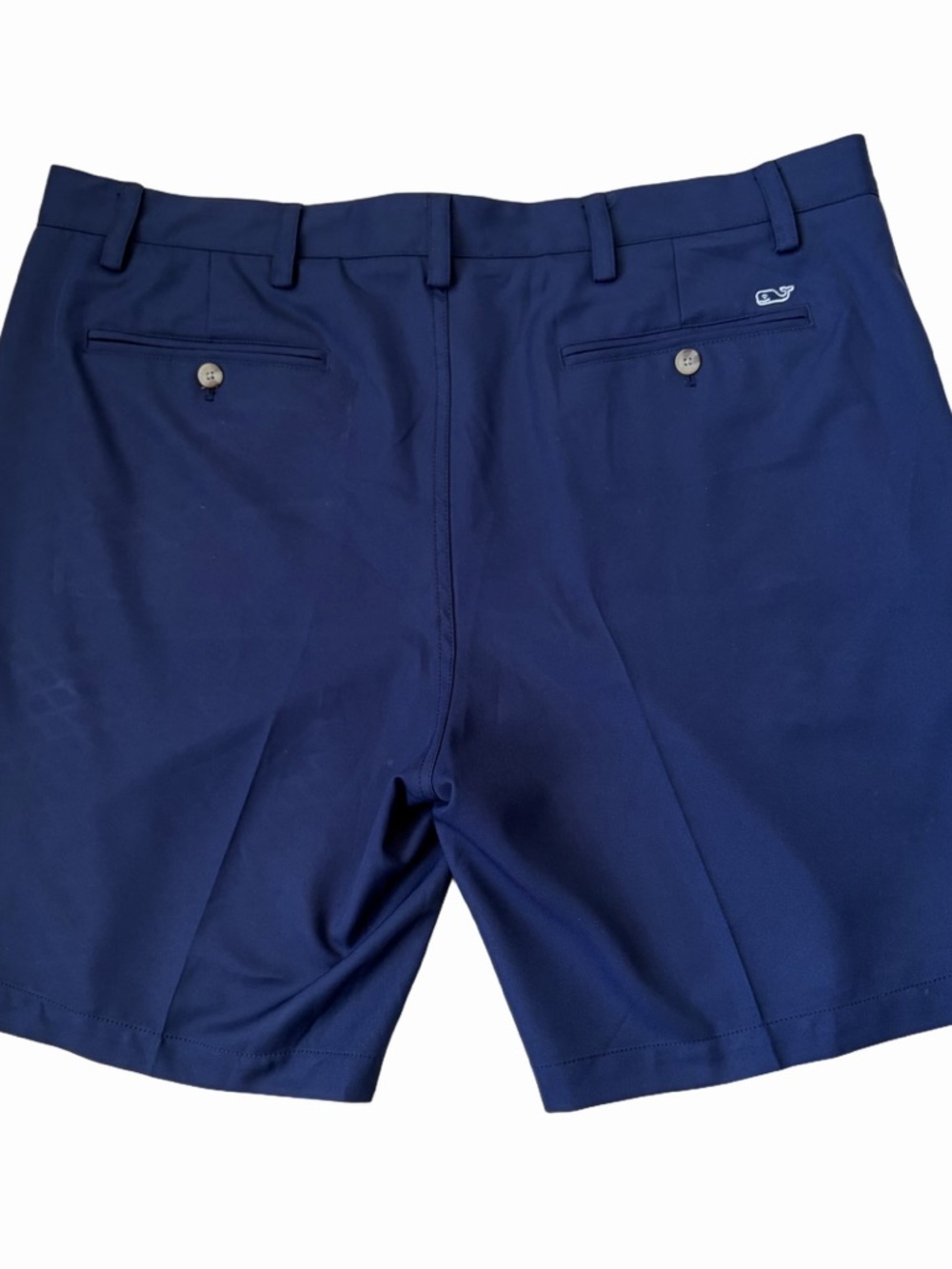 Vineyard Vines Links Short SZ 40 Navy Blue Flat-Front Performance Wicking Golf - Picture 2 of 6